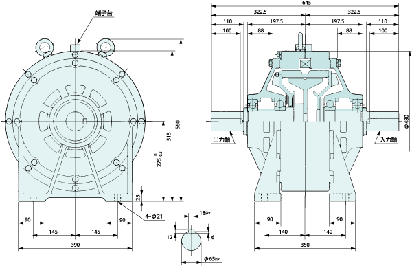 冷卻風扇型DBK空壓碟式制動器安裝范例